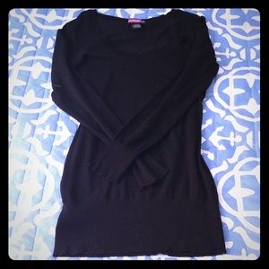 Black long sleeved sweater dress sz L